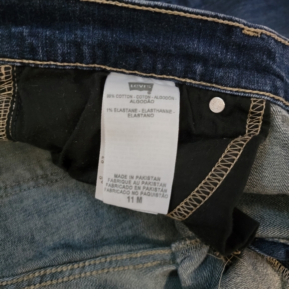 Levi's 524 Jeans Too Superlow Boot Cut Junior's Size 11 M - Picture 8 of 10